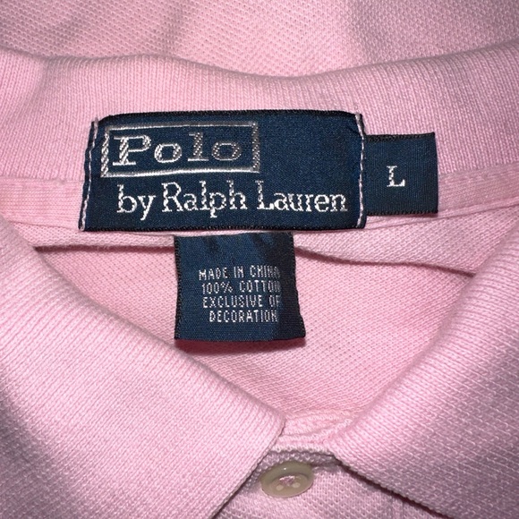 Polo Ralph Lauren pink cotton polo shirt - Picture 2 of 3